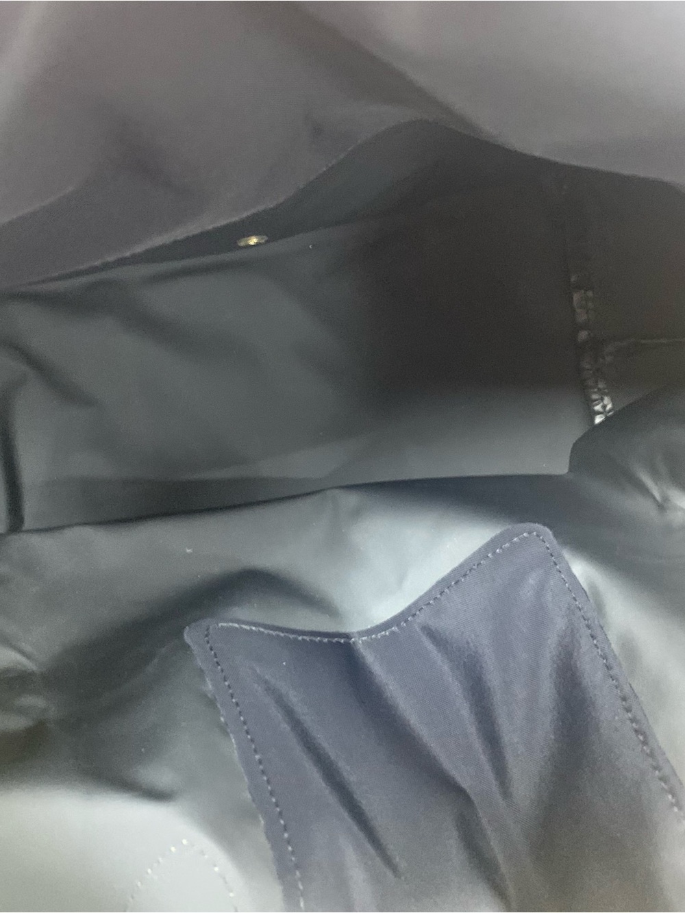 Longchamp Navy Tote with Brown Leather Trim - Picture 8 of 8